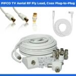 PIFCO TV Aerial RF Fly Lead, Coax Plug-to-Plug