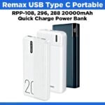 Remax RPP-108, 192, 296, 288 20000mAh USB Type C Portable Quick Charge Power Bank
