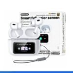 REMAX Noise-Cancelling Wireless Earbuds with Touch Screen - White