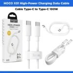 HOCO X51 High-Power Cable Type-C to Type-C 100W Charging Data Cable