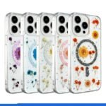 Glitter Magsafe Floral Case For iPhone 15 & 16 Series