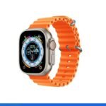 Smart Watch with Stripes and AirPods