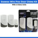 Daewoo Wire-free Door Chime Kit With 2 Chime Units