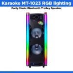 Karaoke Party Music Bluetooth Trolley Speaker - Black