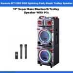 Super Bass Trolley Speaker With Mic - Black