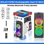 Rechargeable Wireless Bluetooth Trolley Speaker | Dual 10' Inch