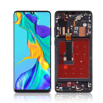 OLED LCD Screen Display Touch and Digitizer Assembly for Huawei P30 Pro Black – With Frame