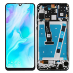 Replacement LCD Screen Display Touch and Digitizer Assembly for Huawei P30 Lite Black – With Frame