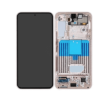 Genuine LCD Screen For Samsung Galaxy S22 5G (S901B) With Frame and Touchpad – Pink Gold (GH82-27521D/GH82-27520D)