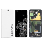 Genuine LCD Screen For Samsung Galaxy S20 Ultra 5G (G988B) With Frame and Touchpad – Cosmic Black (GH82-26032A)