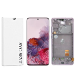 Genuine LCD Screen For Samsung Galaxy S20 FE 5G (G781B) With Frame and Touchpad – Cloud Lavender (GH82-24214C)