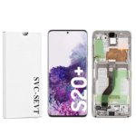 Genuine LCD Screen For Samsung Galaxy S20 Plus 5G (S986B) With Frame and Touchpad – Cloud White (GH82-22134B)