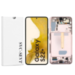 Genuine LCD Screen For Samsung Galaxy S22 Plus 5G (S906B) With Frame and Touchpad – Pink Gold (GH82-27500D)