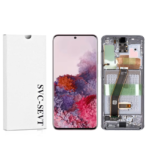 Genuine LCD Screen For Samsung Galaxy S20 4G/5G (G980 / G981) With Frame and Touchpad – Black (GH82-22123A)