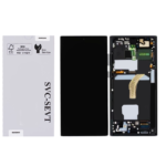 Genuine LCD Screen For Samsung Galaxy S22 Ultra 5G (S908B) With Frame and Touchpad – Black (GH82-27488A)