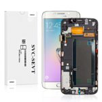 Genuine LCD Screen For Samsung Galaxy S6 Edge (G925) With Frame and Touchpad – White Pearl (GH97-17162B)