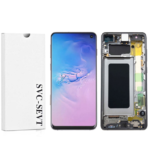 Genuine LCD Screen For Samsung Galaxy S10 (G973B) With Frame and Touchpad – Prism Black (GH82-18835A)