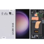 Genuine LCD Screen For Samsung Galaxy S23 Ultra (S918B) With Frame and Touchpad – Black (GH82-30465A)