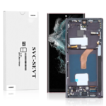 Genuine LCD Screen For Samsung Galaxy S22 Ultra 5G (S908) With Frame & Touchpad – Black (Pull Out)