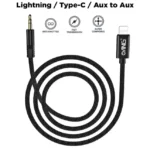 ANG E109 Aux Audio Cable Lightning / Type-C / Aux to Aux