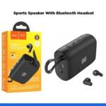 HOCO "HC15 Poise" 2 in 1 Portable Sports Speaker With Bluetooth Headset - Black