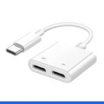 JH-032 2-in-1 Type-C Headphone Adapter