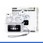 REMAX Noise-Cancelling Wireless Earbuds with Touch Screen - White