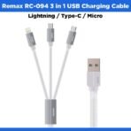 Remax 3 in 1 USB Charging Cable - Lightning / Type-C / Micro