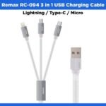Remax 3 in 1 USB Charging Cable - Lightning / Type-C / Micro